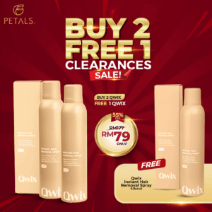 [CLEARANCES SALE] BUY 2 FREE 1 - Qwix Hair Removal Spray - 3 pcs